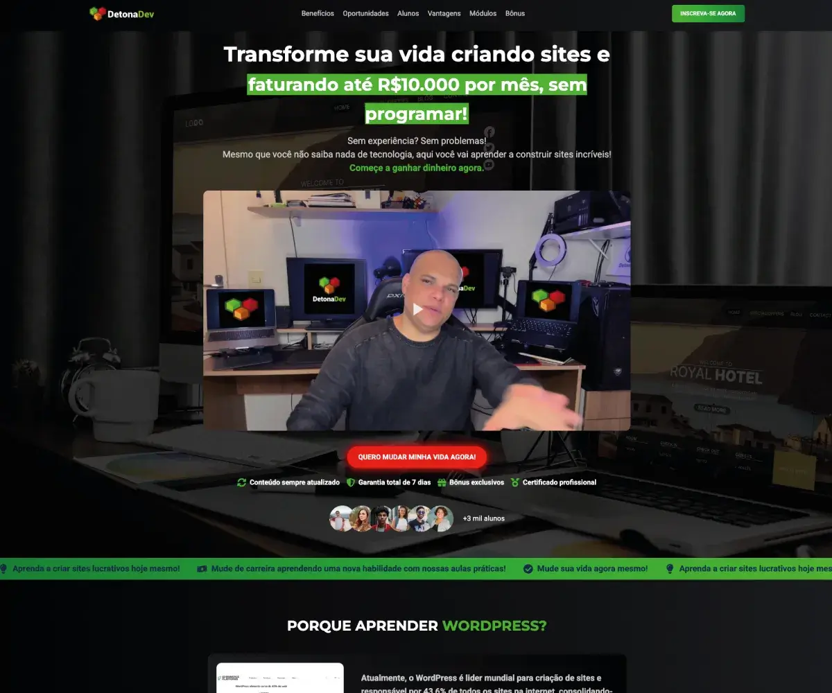 site curso detonadev